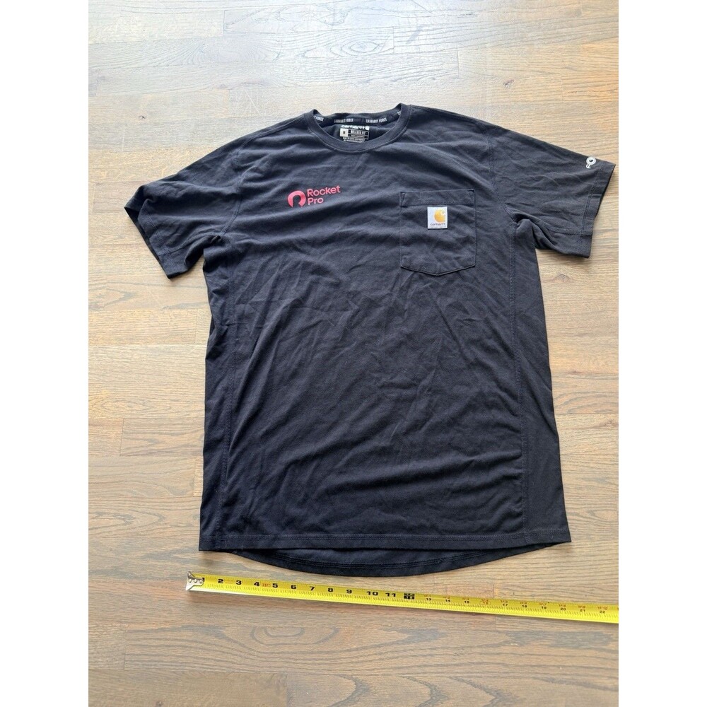 Carhartt Force Relaxed Fit Black Pocket T-Shirt (Rocket Pro logo) Size M